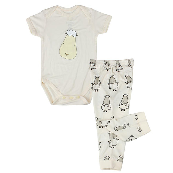 bamboo onesie baby yellow